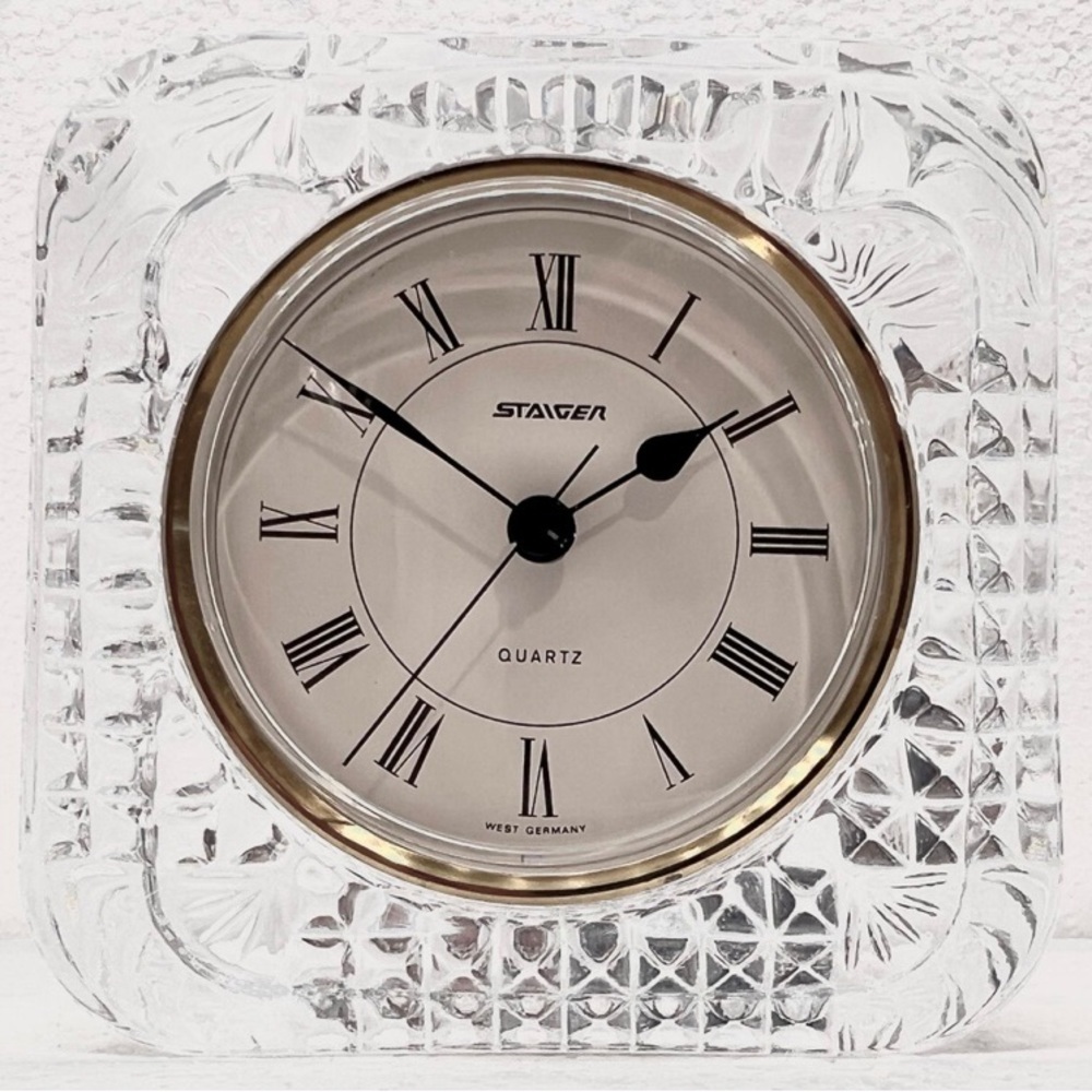 Staiger West Germany Crystal Desk Clock